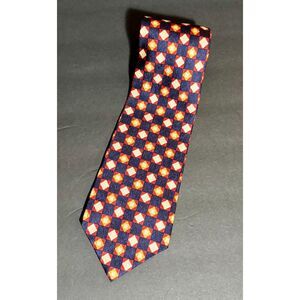 Jos. A. Bank Corporate Collection Silk Tie Geometric Red Blue Yellow USA Made